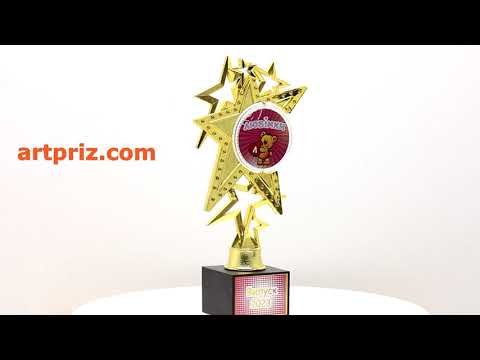 Статуетка Зірка з поворотним жетоном D50мм h19см