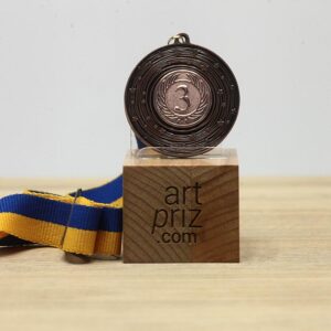 Медаль MA5015 Бронза зі стрічкою D50мм жетон Д25мм