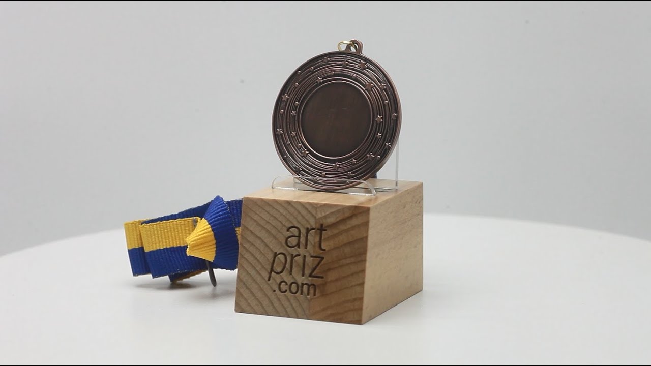 Медаль MA5015 Бронза зі стрічкою D50мм жетон Д25мм