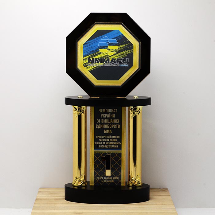 Кубок двоярусний за перше місце H52см 1269KE23