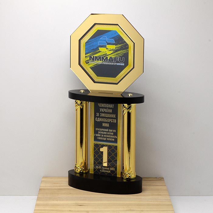 Кубок двоярусний за перше місце H52см 1269KE23