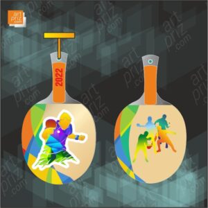 Медаль акрилова Теніс Розмір 10,7х6см 279MA22