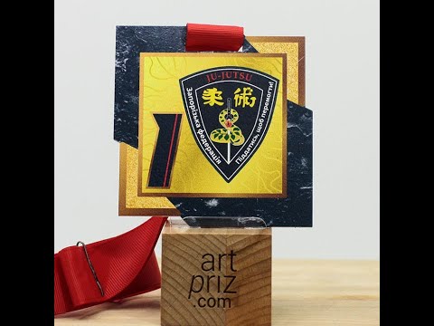 Медаль металева JU-JITSU Розмір 75x75мм 1858M23