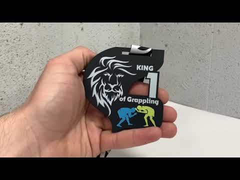 Медаль металева з боротьби King of Grappling Розмір 5х5см MKG55