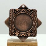 Медаль MA5014B Бронза, металл, размер 50мм Жетон 25мм универсальная