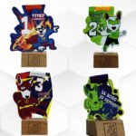 Медаль металлическая ТУРНИР из КРОССФИТА 8x8см АРТПРИЗ 3498M3