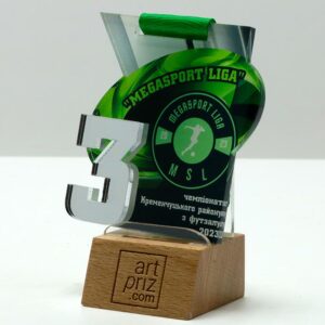 Медаль для Футзалу MEGASPORT LIGA 6,5x7см 3785M3