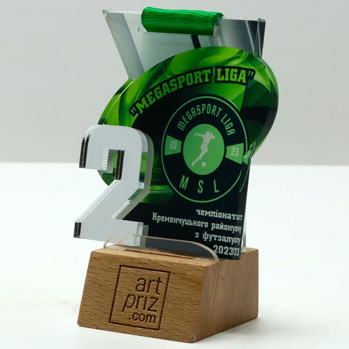 Медаль для Футзалу MEGASPORT LIGA 6,5x7см 3785M3