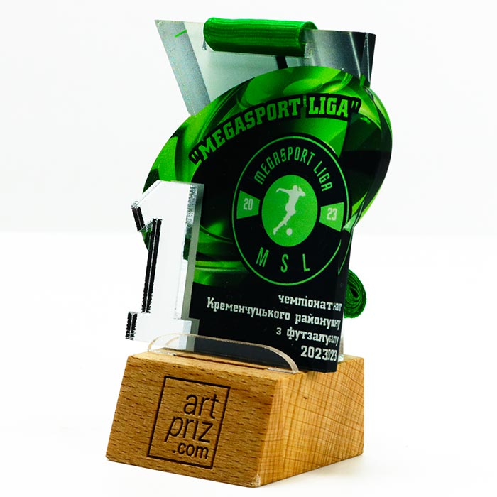 Медаль для Футзалу MEGASPORT LIGA 6,5x7см 3785M3