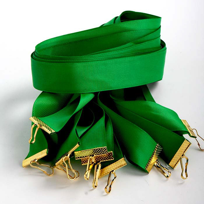 Стрічка текстурна зелена 25 мм