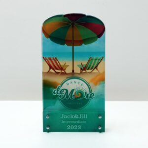 Нагорода акрилова багатошарова для Фестивалю De More 230x120 АРТПРИЗ 2818N3