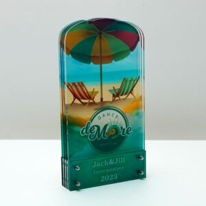 Нагорода акрилова багатошарова для Фестивалю De More 230x120 АРТПРИЗ 2818N3