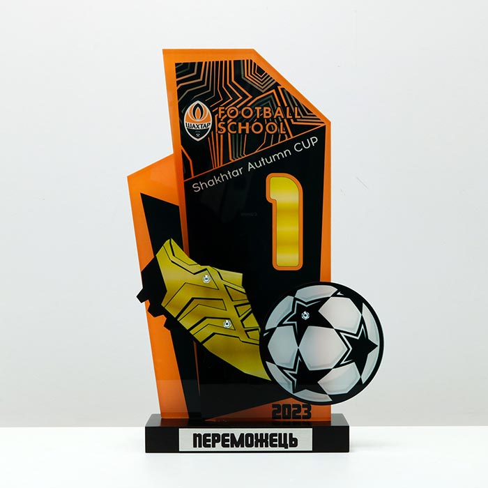 Нагорода футбольна Shakhtar Autumn CUP 1,2,3 місце 30x19см 3979N3