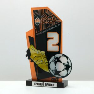 Нагорода футбольна Shakhtar Autumn CUP 1,2,3 місце 30x19см 3979N3
