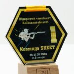 Медаль шестиугольная по Стрельбе 80мм АРТПРИЗ 3863M3