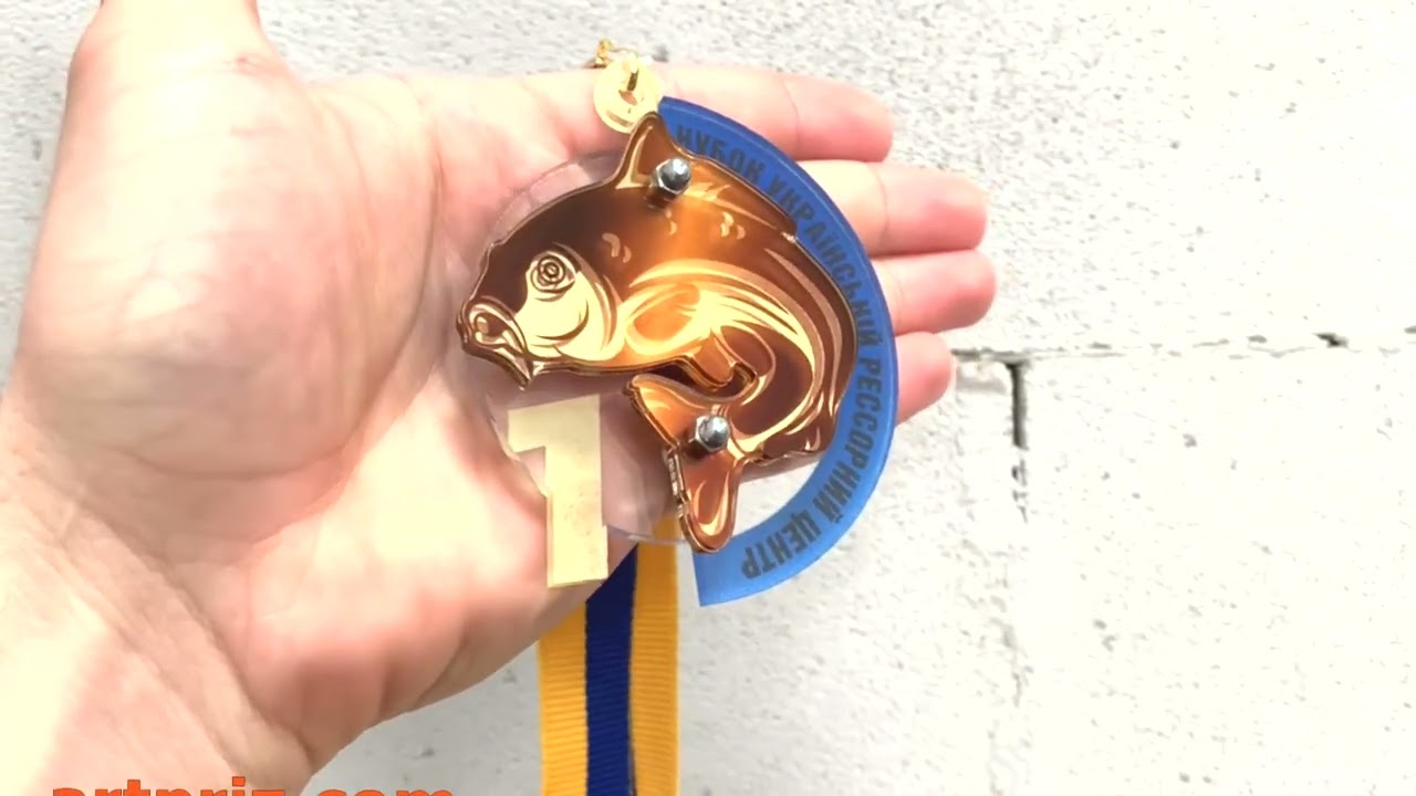 Акрилова медаль з композитом CARP TEAM