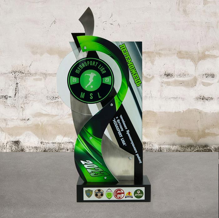 Кубок для Футзалу MEGASPORT LIGA 22x45см АРТПРИЗ 3785K3