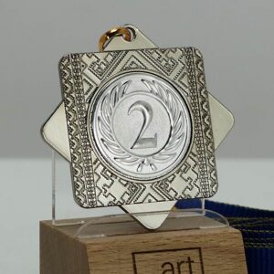 Медаль MA5014 Срібло зі стрічкою D50мм місце під жетон Д25мм