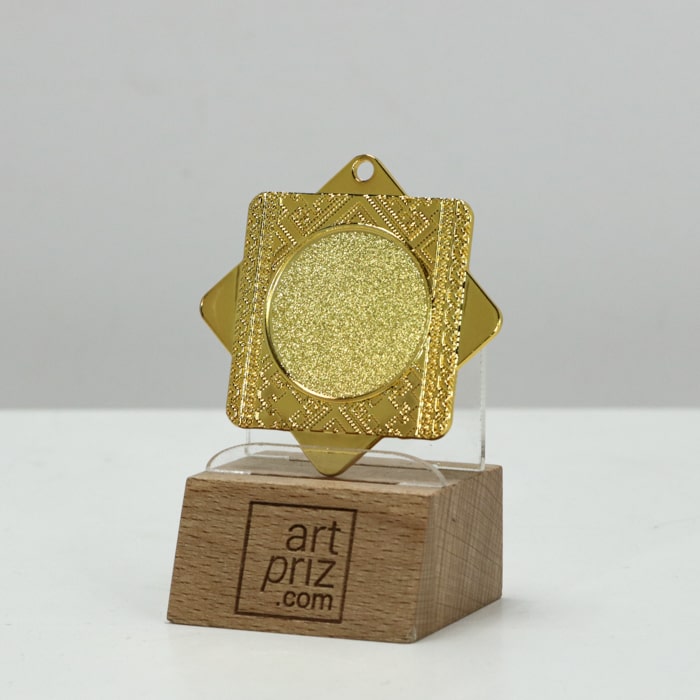 Медаль MA5014 Золото, метал, розмір 50мм Жетон 25мм універсальна