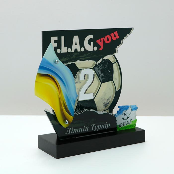 Нагорода футбольна F.L.A.G. Літній Турнір 20x21см АРТПРИЗ 2788N3