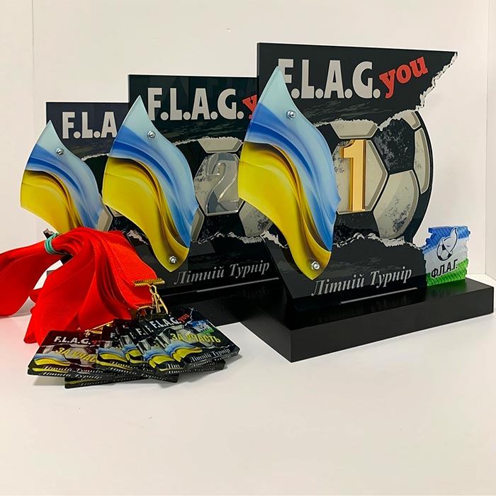 Нагорода футбольна F.L.A.G. Літній Турнір 20x21см АРТПРИЗ 2788N3