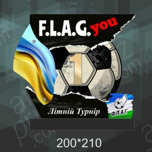 Нагорода футбольна F.L.A.G. Літній Турнір 20x21см АРТПРИЗ 2788N3
