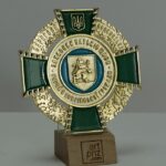 Відзнака лита БЕРЕГІВСЬКА ГРОМАДА розмір 100х100мм АРТПРИЗ 4212O3