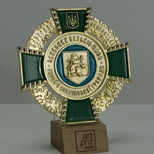 Відзнака лита БЕРЕГІВСЬКА ГРОМАДА розмір 100х100мм АРТПРИЗ 4212O3