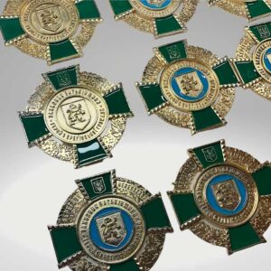 Відзнака лита БЕРЕГІВСЬКА ГРОМАДА розмір 100х100мм АРТПРИЗ 4212O3