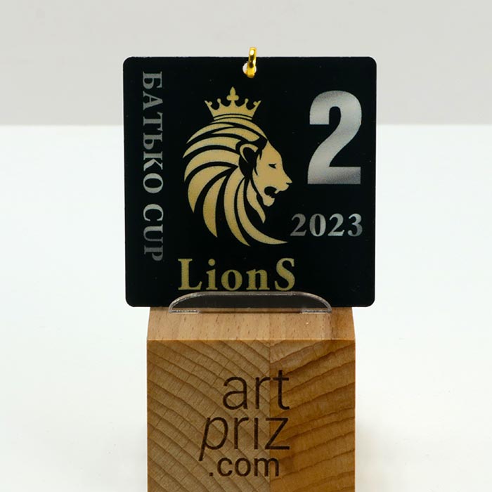 Медаль по Футболу LionS БАТЬКО CUP 6x6см АРТПРИЗ 3144M3