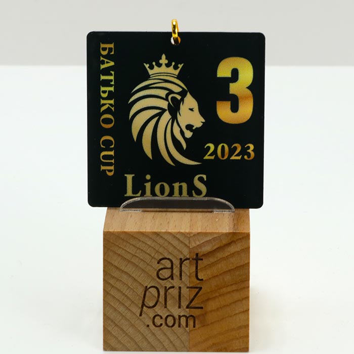 Медаль з Футболу LionS БАТЬКО CUP 6x6см АРТПРИЗ 3144M3