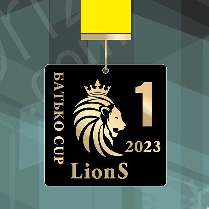 Медаль з Футболу LionS БАТЬКО CUP 6x6см АРТПРИЗ 3144M3