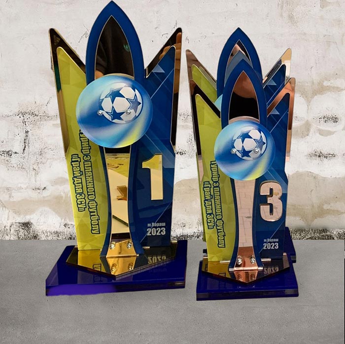 Приз з Пляжного Футболу Грай для ЗСУ 14x30см АРТПРИЗ 3535N3