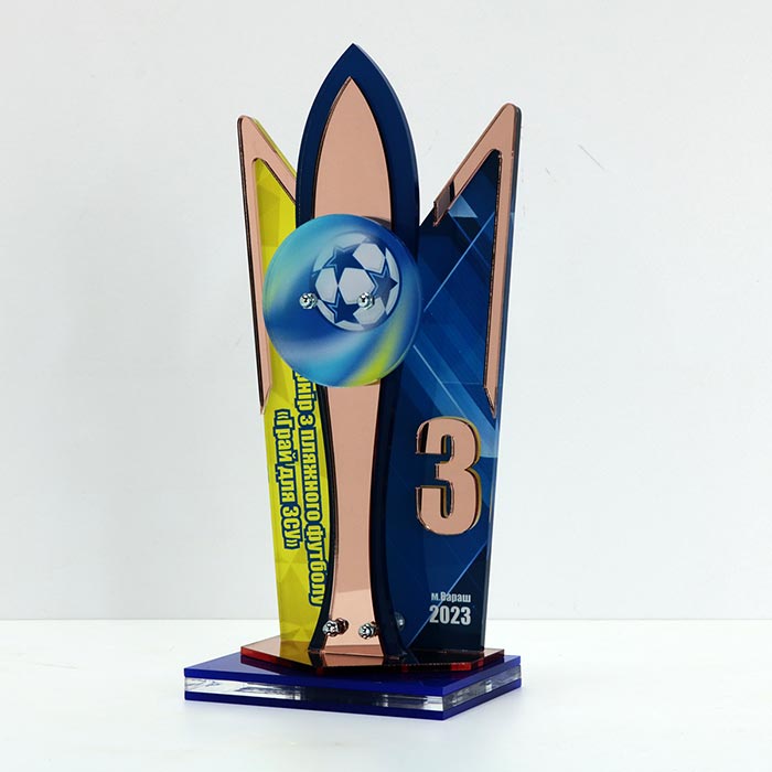 Приз з Пляжного Футболу Грай для ЗСУ 14x30см АРТПРИЗ 3535N3