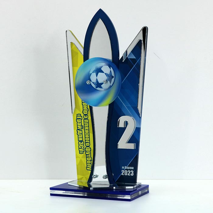 Приз з Пляжного Футболу Грай для ЗСУ 14x30см АРТПРИЗ 3535N3