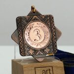 Медаль МА5014BL Бронза с лентой D50мм место под жетон Д 25мм АРТПРИЗ