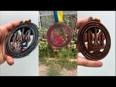 Медаль Лита з Бодібілдингу ФББУ МІС ТА МІСТЕР УКРАЇНА 9,4x10см АРТПРИЗ 4384M3