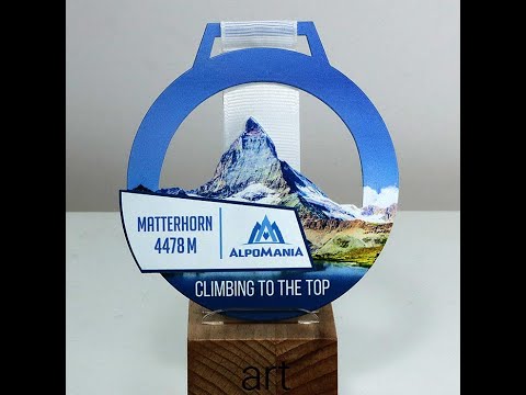 Медаль з Альпінізму Альпоманія гора Маттерхорн 95x100мм АРТПРИЗ 88MA3