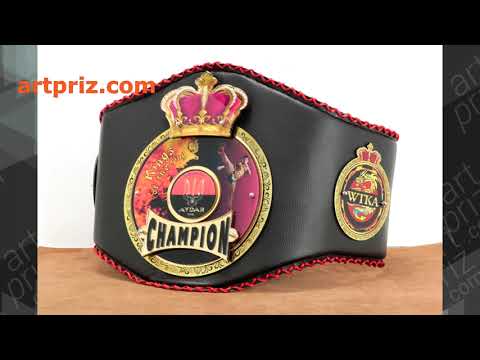 Пояс нагородний Кікбоксинг WTKA 127x25см АРТПРИЗ 3015P3