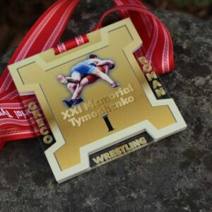 Медаль металева з боротьби XXI MEMORIAL TYMOSHENKO Розмір 95х95мм MMBMT95