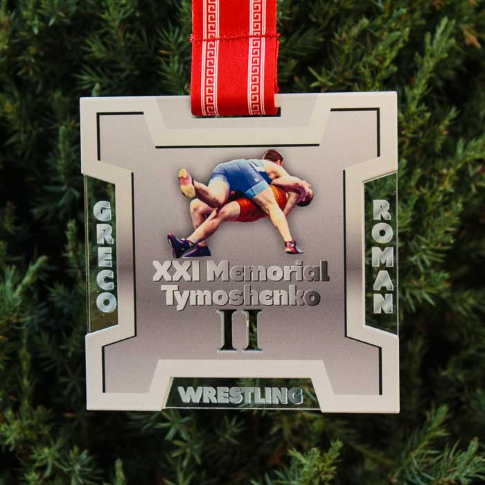 Медаль металева з боротьби XXI MEMORIAL TYMOSHENKO Розмір 95х95мм MMBMT95