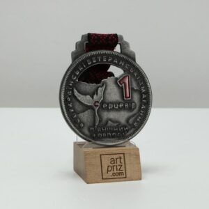 Медаль індівідуальна з металу СЕРЦЕВІР Розмір 70Х80 мм 4365MS3