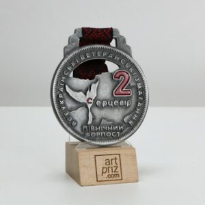 Медаль індівідуальна з металу СЕРЦЕВІР Розмір 70Х80 мм 4365MS3