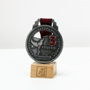 Медаль індівідуальна з металу СЕРЦЕВІР Розмір 70Х80 мм 4365MS3