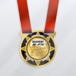 Медаль металева з джиу-джитсу КРИВБАС ЧЕЛЕНДЖ Розмір 95ММ MMSC95S