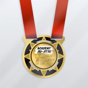 Медаль металева з джиу-джитсу КРИВБАС ЧЕЛЕНДЖ Розмір 95ММ MMSC95S
