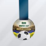 Медаль металлическая по футболу WINTER CUP Размер 65 ММ MWC65S