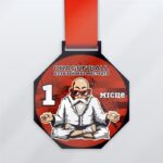 Медаль металлическая по боевым искусствам DRAGON BALL Размер 85 ММ MMDB85S