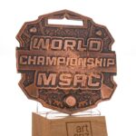 Медаль індивідуальна з металу WORLD CHAMPIONSHIP MSAC 60х60мм 4418M3