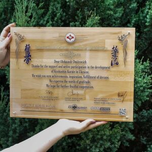 Диплом International Karate Розмір 42x31см DDA42